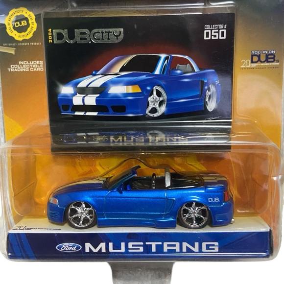 Jada Dub City Ford Mustang 1:64 Blue - Picture 3 of 9